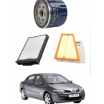 Orijinal Renault Megane 2 1.4-Ve-1.6 16v Benzinli Bakım ve Filtre Seti Hava Polen Yağ Filtresi