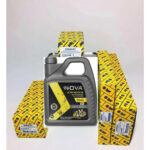 OPAR Fiat Fiorino 1.3 Multijet Euro 5 Filtre Bakım Seti 4 ' Lü ve 4L NOVA 5W-40 Motor Yağı