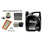 Mais Renault Clio Symbol Clio4 ve 1.5 Dci 2012> 41lü Filtre Seti+ELF 5 LT 5-30
