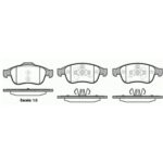 MGA Fren Balatası On - (Renault : Megane 3 - Fluence 2010>2013 - Captur 2013> - Dacia : Lodgy 2012>2013 6 Vites