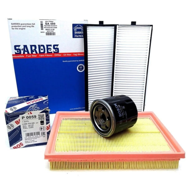 Sardes Accent Admire 1.3 - 1.6 Benzinli Filtre Bakım Seti (2002>2006) admire