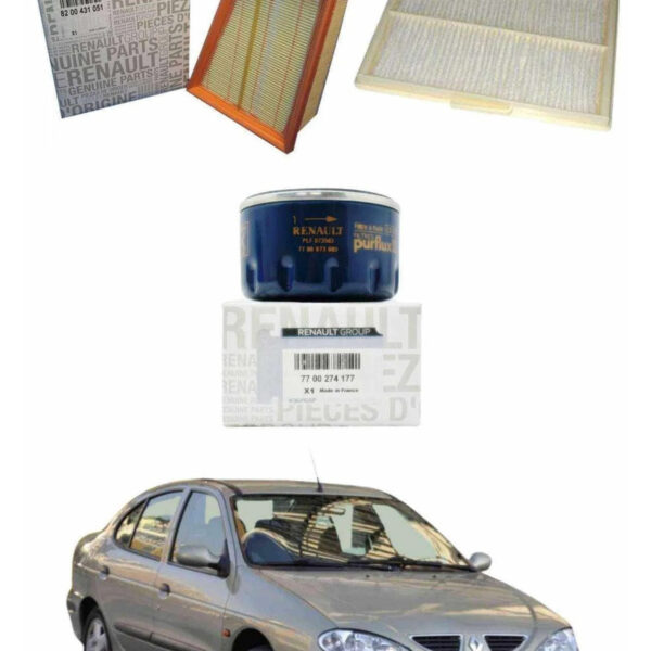 Mais Renault Megane 1 1.4-Ve-1.6 16v-Ve-8v Benzinli Bakım ve Filtre Seti (klimalı Araçlar İçin)