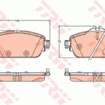 Arka Fren Balatası Disk için Opel Corsa E 2015> Fiat 500L TRW GDB2093