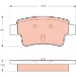 Arka Fren Balatası (FISLI) Opel Corsa D Grande Punto 199 1 3 1 4 1 9 Multijet 10 - 05 1 4 T JET 09 - 07 TRW GDB1656