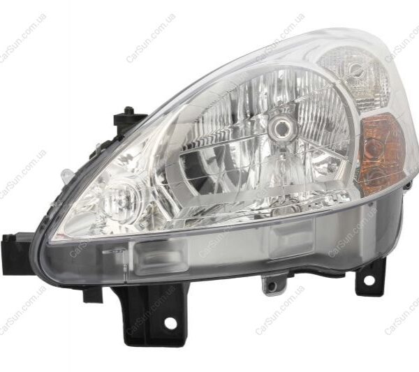 Sol Far Peugeot Partner TEPE 2008> Lamba Dizaynı: Halojen Işık Fonksiyonu: Kısa HUZME - Uzun HUZME - KONUMUM Lambası ile - Sinyalli Lamba TURU: H4 - W5W - PY21W VALEO 043774