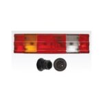Stop Lambası Kanallı Sol AMP Soketli Plakalı Mercedes Actros - Axor - Axor 2 - Actros MP2-MP3 - Uzun Tip 510MM - 7 Fonksiyonlu ISIKSAN 1030L LS