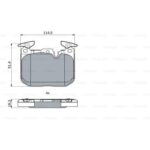 Fren Balatası Ön BMW F20 F30 F22 F36 BOSCH 0986494947