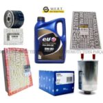 Renault Fluence 15 Dcı Filtre Bakım Seti Elf Motor Yağı