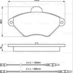 Ön Fren Balatası XANTIA 2.0I 16V ESTATE (Fişli) Bosch 0986424278