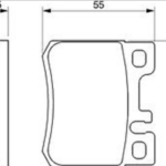 Fren Balatası Arka W202 1993>2000 W124 1985>1992 BOSCH 0986424358