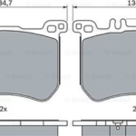 Fren Balatası Ön S-Serisi W222 2013> SL-Serisi R231 2012>Bosch 0986494985