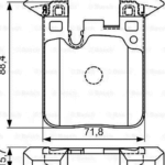 Arka Fren Balatası BMW F30 F20 F22 F87 F23 F32 F82 M SPOR BOSCH 0986495335