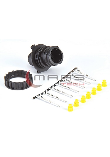 Stop Lambası Soketi AMP Soketli Üstü Set (Soket+Somun+Terminaller+Contalar) MARS 680043