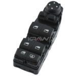 Cam Anahtarı - Düğmesi Ön Sol Siyah Çerçeveli (Arka Güneşlik & Kararan Ayna) BMW F01+LCI KRAW AN-3522