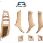 BMW F10 5 Serisi Kapı Tutamaç Seti 7 Parça Bej Renk Ayna KATLAMA