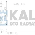 Klima Radyatörü Renault Clio 2 1.5 DCI 01>08 KALE 342835