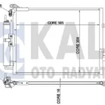 Klima Radyatörü (Kondanser) Renault Clio 3 Modus 1.5DCI K 9K KALE 345310