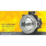 Far 12V SPOT CADFACE Kapak+KABLO CIZGISIZ CAMLI UZUN Far KARSAN J10 FARBA 13574D