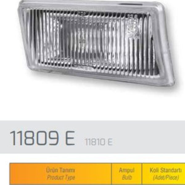 Sis Farı Lambası Sağ PROFOSYONEL BMC LEVEND FARBA 11810E