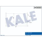 Klima Radyatörü (Kondanser) Ford Transit V184 2.0TDCI / 2.4 TDCI 00>06 KALE 345690