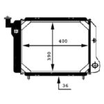 Motor Radyatör Renault R9 Renault R11 Klimalı (2 SIRA AL+PL) KALE 0500142AL