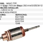 Marş Kollektörü (KB KF) 24V 35NC 50NC ISUZU Mako 72161601