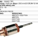 Marş Kollektörü (KB KF) TM 30 Magirus MF STEYR Fiat TRAN Mako 72163701