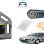 Mais Renault Clio 2 1.4 8V Benzinli Filtre Bakım Seti ve Castrol 5W-30 4LT Partiküllü Motor Yağı