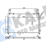 Klima Radyatörü MATIZ / SPARK 0.8 M200 M250 KALE 345165