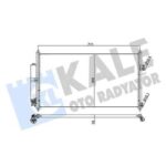 Klima Radyatörü Nissan XTRAIL Benzinli Dizel 2001 2007 KALE 345795