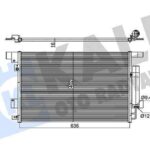 Klima Radyatörü ASX LANCER OUTLANDER 2009> P4007 P4008 C4 AYRCROSS C CROSSER 2010> KALE 381700