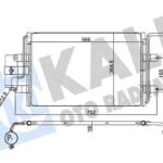 Klima Radyatörü BORA Volkswagen Golf Skoda Octavia 1.4I 16V 98> KALE 390600