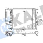 Motor Su Radyatörü OTM/SANZ (Klimalı) BMW M20 M50 E34 KALE 348900