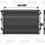 Motor Radyatörü A3 1,6 / 2,0TDI Leon Volkswagen Golf 5 2,0TDI 2004> Valeo 734333