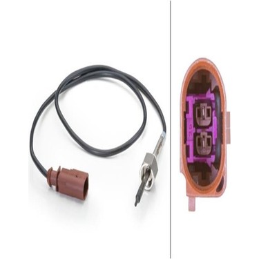 Egzoz Sıcaklık Sensörü (Dizel Partikül Filtre Sonrası - KAHVERENGI) Crafter 06>16 BJJ BJK BJL BJM HELLA 6PT014494-121