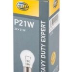 (10 ADET) Ampul 93 24V 21W R21W-Halojen BA15S HEAVY DUTY HELLA 8GA002073-251