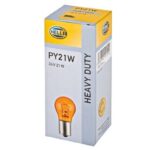 (10 ADET) Ampul 93 SARI PY21W 24 V 21 W PY21W Halojen ÜNIVERSAL HELLA 8GA006841-241