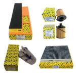 Fiat Linea 2007-2012 Euro 4 1.3 Multijet 16v 4'lü Filtre Bakım Seti - Karbonlu Polen Yağ Hava Mazot Filtresi