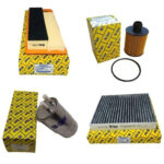 Fiat Linea 2012-2018 Euro 5 1.3 Multijet 16v 4'lü Filtre Bakım Seti - Karbonlu Polen Yağ Hava Mazot Filtresi