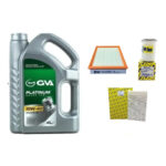 Fiat Albea Palio 1.2 1.6 Benzinli Orijinal OPAR Yağ Hava Polen Mazot 4'lü Filtre Bakım Seti ve GVA 10W-40 4 Litre Motor Yağı