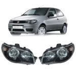 Fiat Albea Palio Sağ-Sol Ön Far Takımı İçi Siyah Motorlu 2005 Sonrası 51773143 51773144