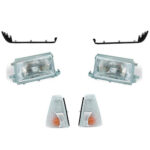 Tofaş Doğan Kartal Şahin SLX Ön Far - Sinyal - Far Alt Çıtası Takımı Komple 6 Parça Set