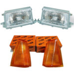 Tofaş Şahin Kartal M131 88 Model Eski Kasa Çıtasız Far ve Turuncu Sinyal Takımı Set