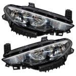 Fiat Egea İçi Siyah Motorlu Sağ Sol Ön Far Takımı 2014 ve Sonrası 52113795 52113799