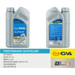 GVA 5W-30 1 Litre Motor Yağı Platinum Partiküllü DPF Tam Sentetik API SN/CF