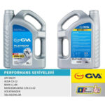 GVA 5W-30 5 Litre Motor Yağı Platinum Partiküllü DPF Tam Sentetik API SN/CF