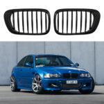 BMW 3 Serisi E46 Coupe 1999-2002 Piano Black Ön Panjur Takımı