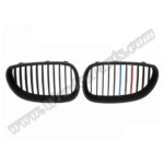 BMW 5 Serisi E60 Mat Siyah M Renkli 2003-2009 Ön Panjur Seti