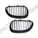 BMW 5 Serisi E60 Piano Siyah M Renkli Ön Panjur Seti