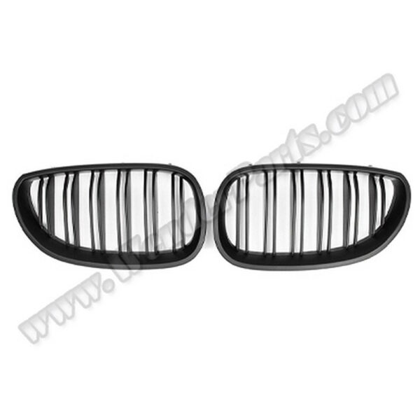 BMW 5 Serisi E60 2003-2009 Piano Siyah Çift Çıtalı M Tech Ön Panjur Takımı